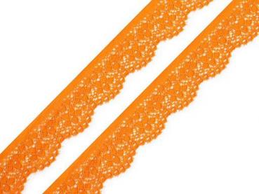 Wäschespitze elastisch Breite 25 mm Orange